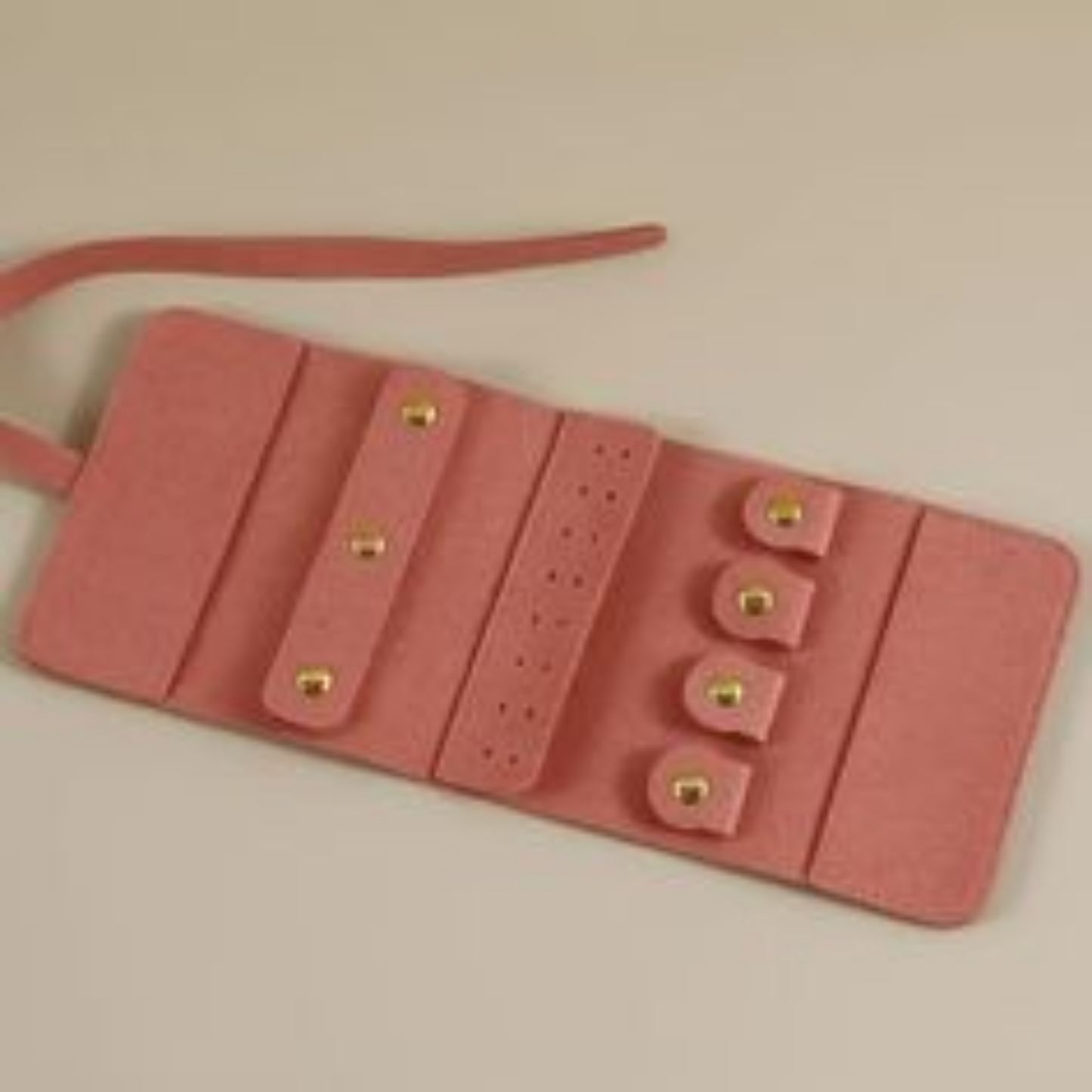 Leather Travel Jewellery Roll