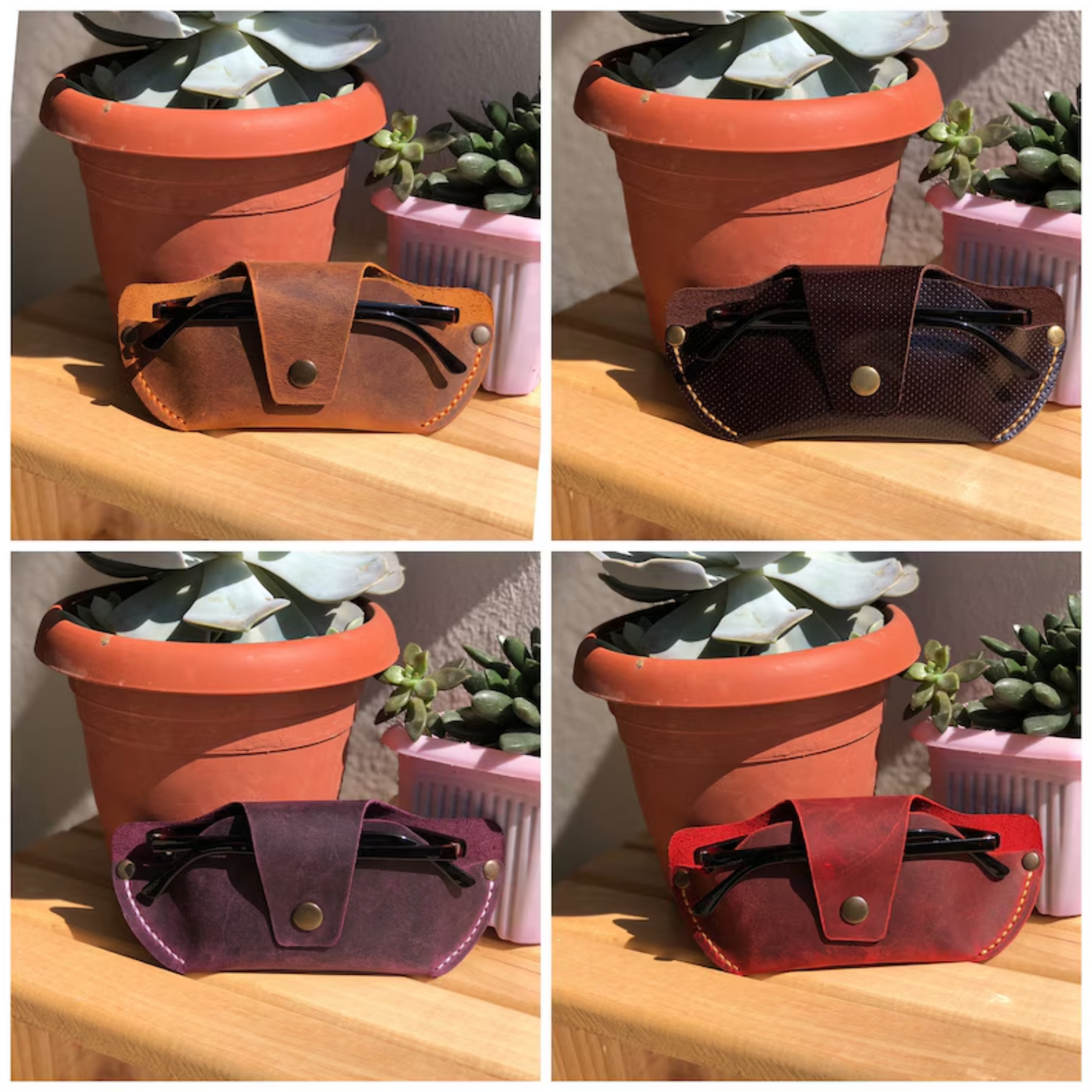 Snake Scale Pattern Glasses Holder