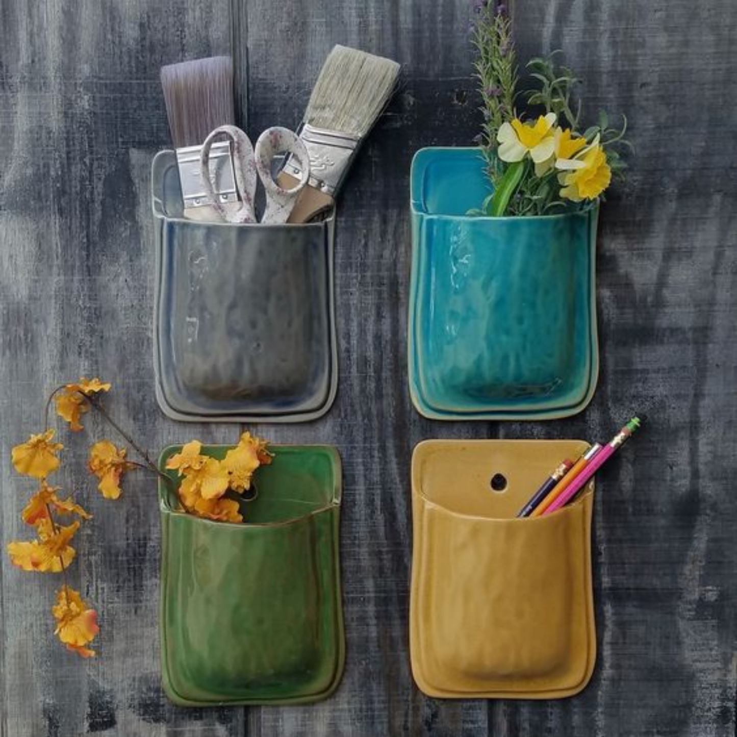 Wall Pocket Planters