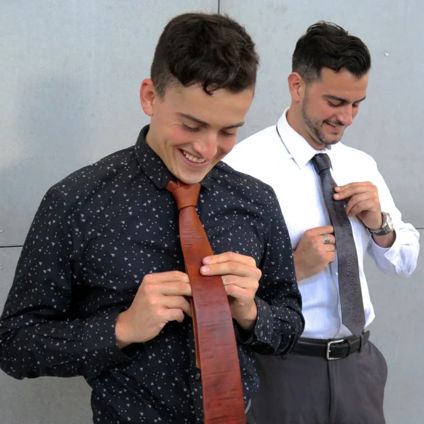 Leather Neckties