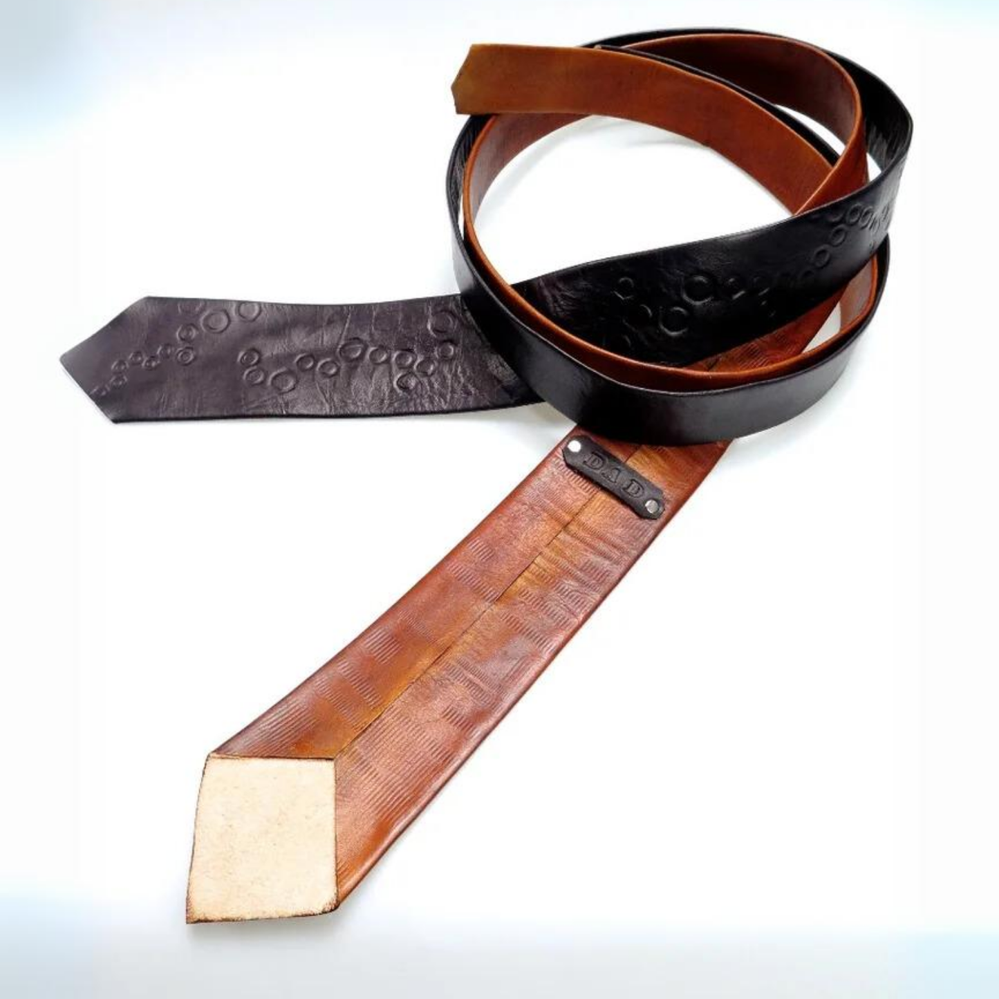Leather Neckties