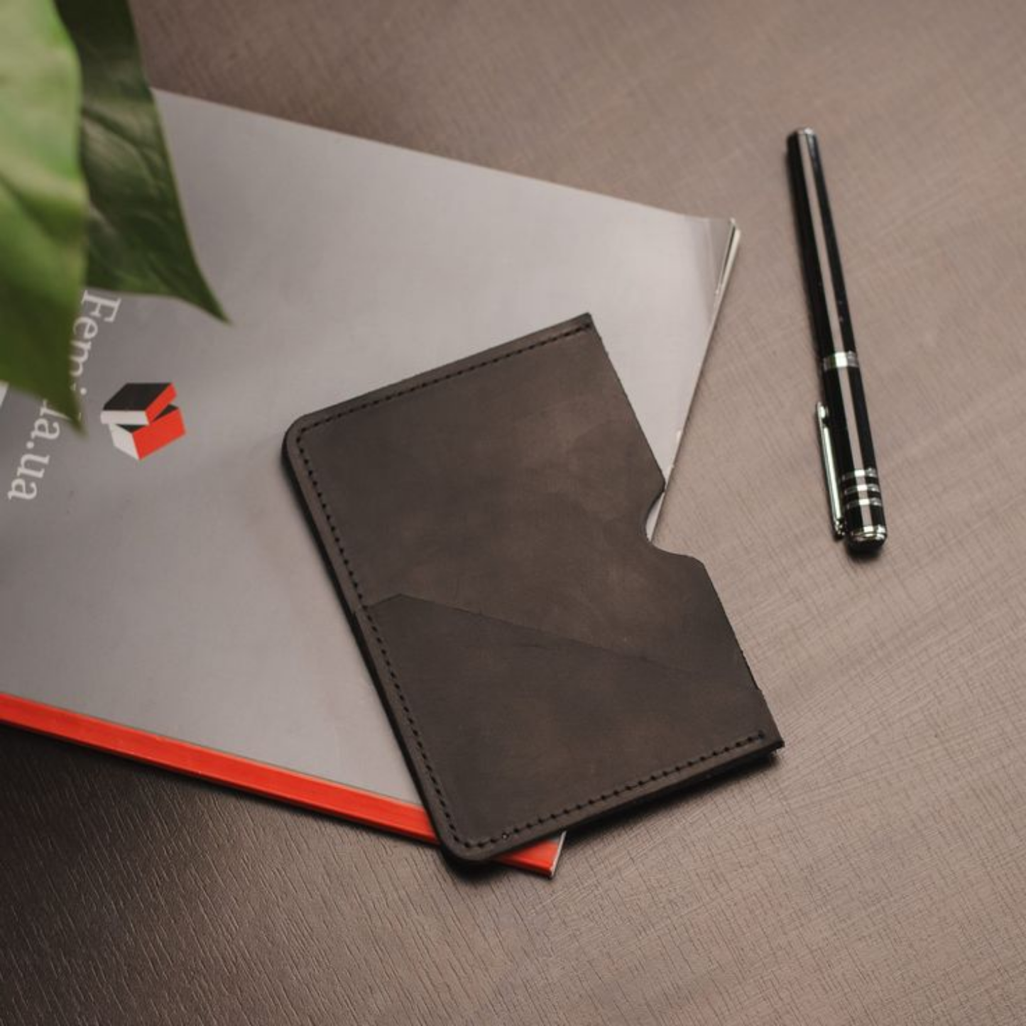 Slim Leather Passport Holder