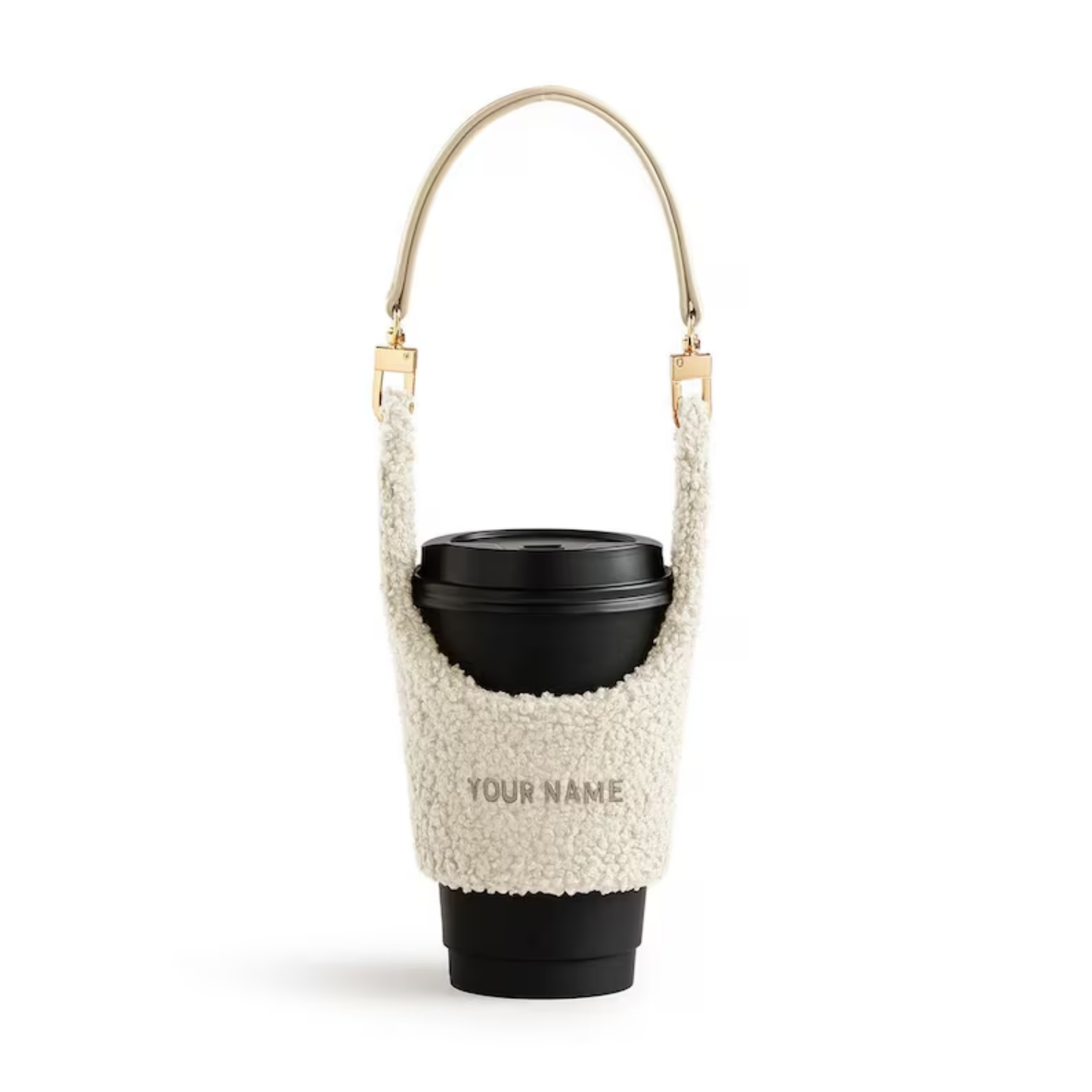 Portable Insulated Pu Leather Cup Bag