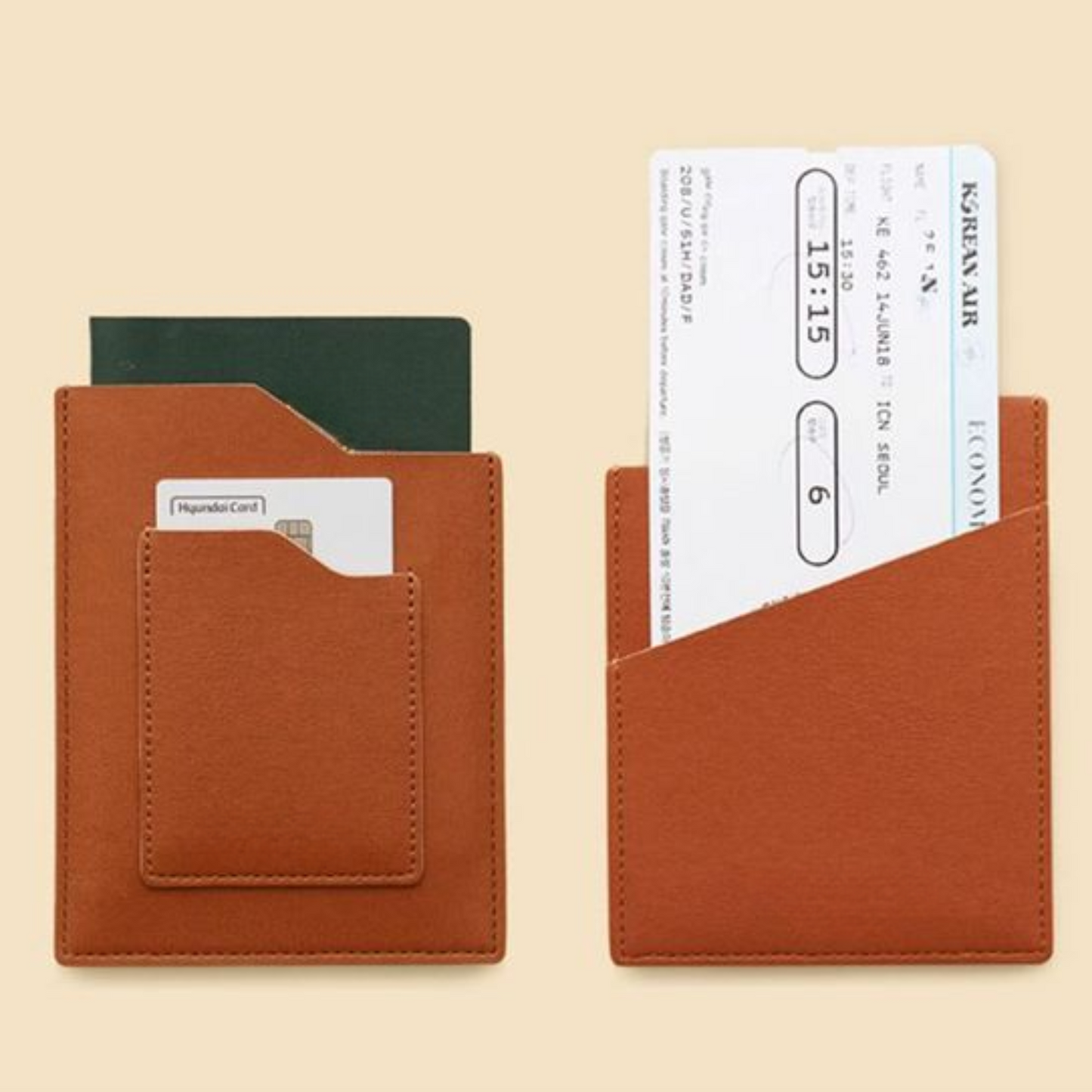 Slim Leather Passport Holder