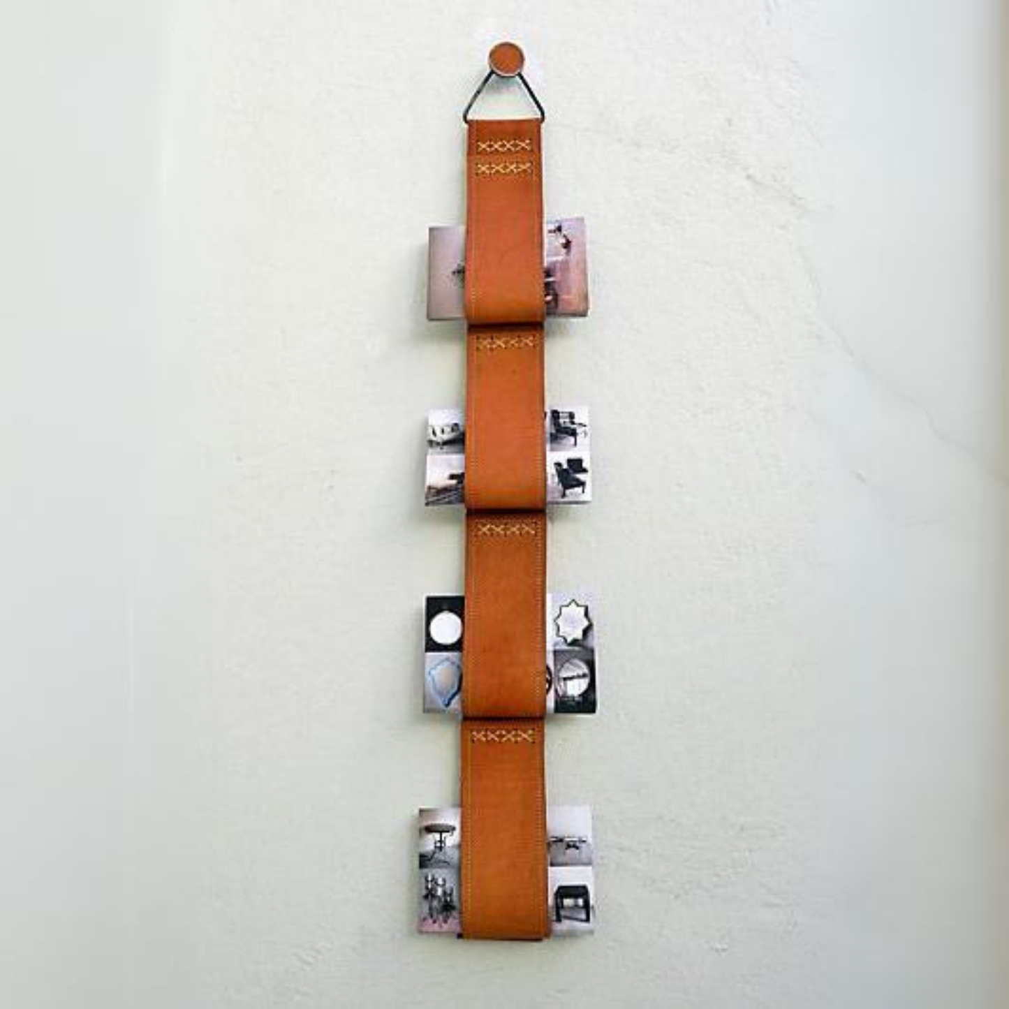 Leather Wall Wine Holder