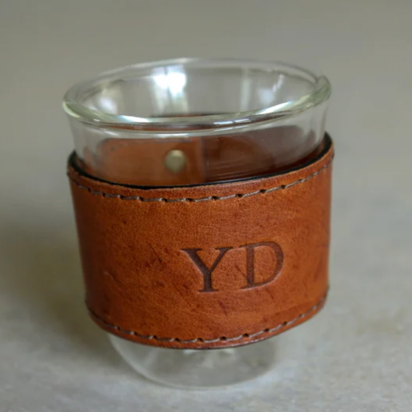 Leather Wrapped Whiskey Glasses