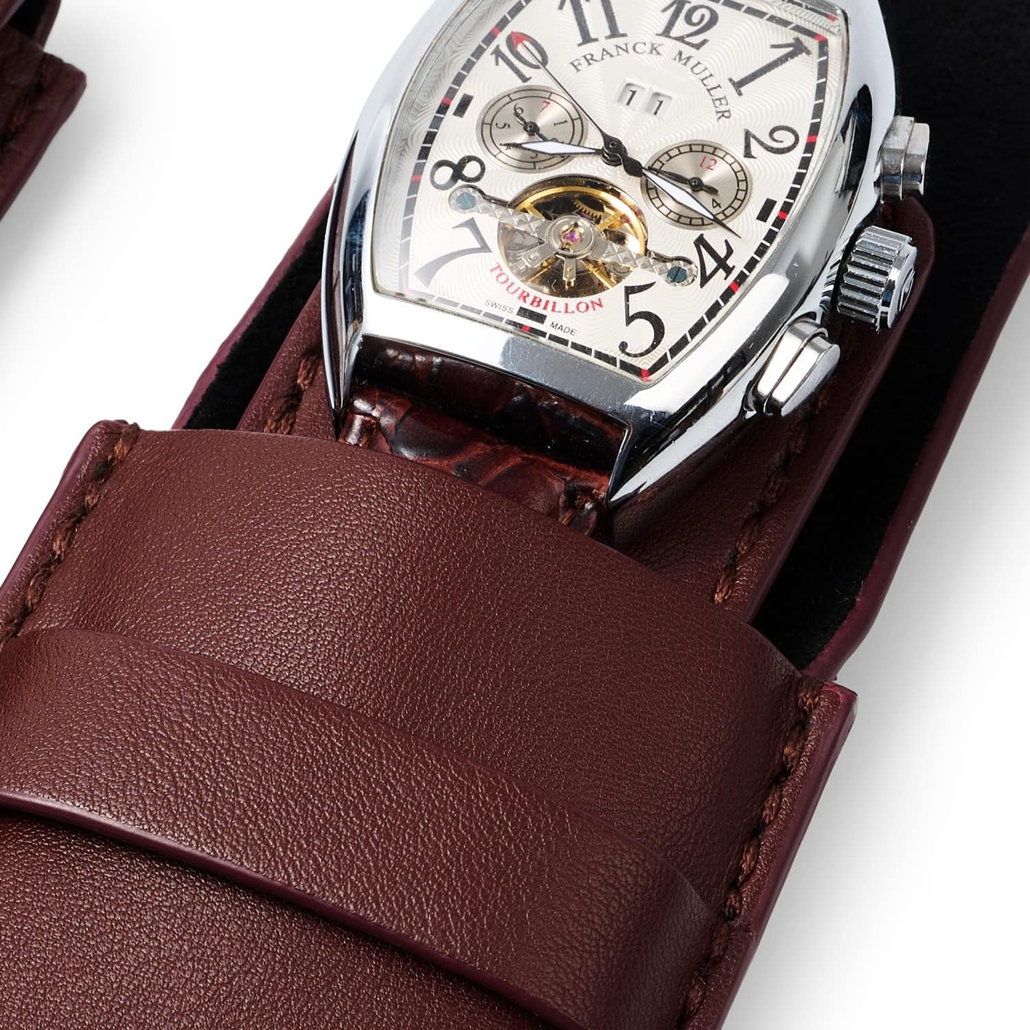 Leather Flap Watch Pouch