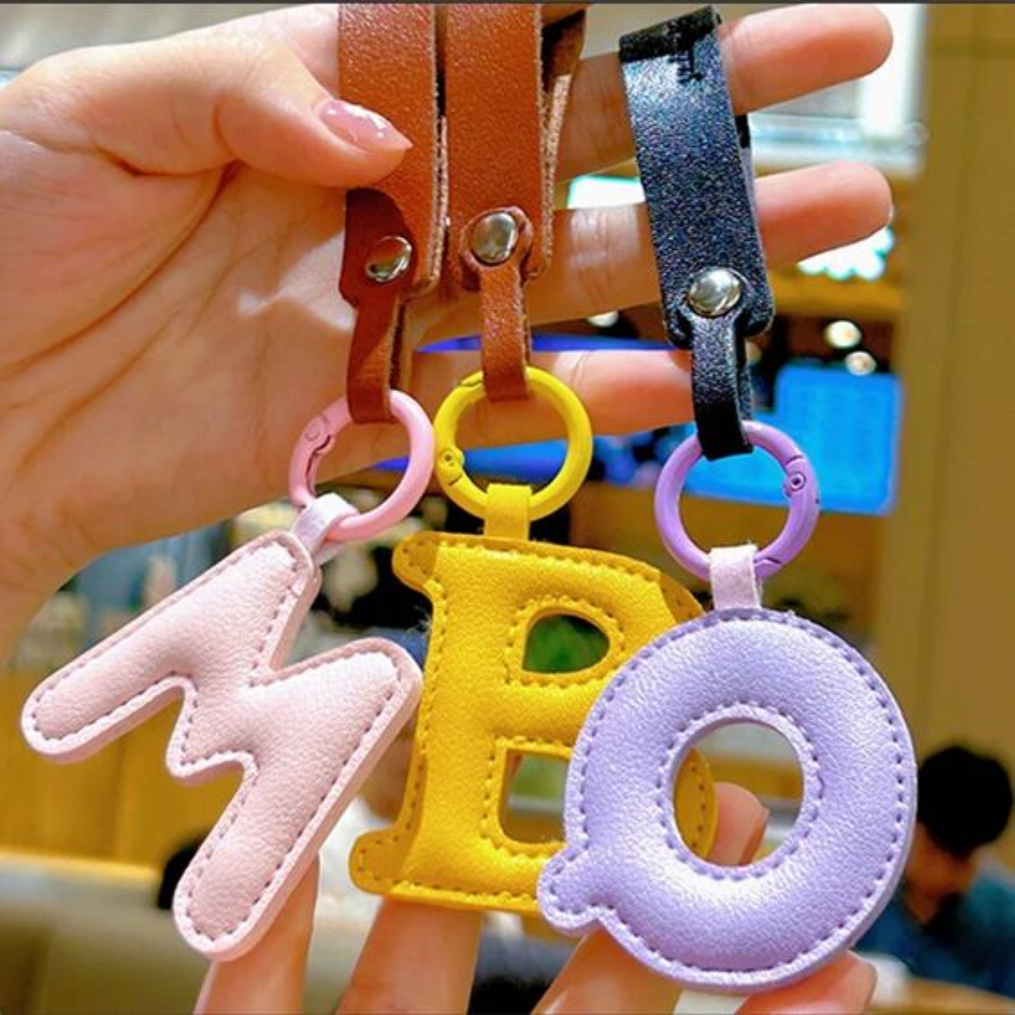 Letter Shaped Keychain