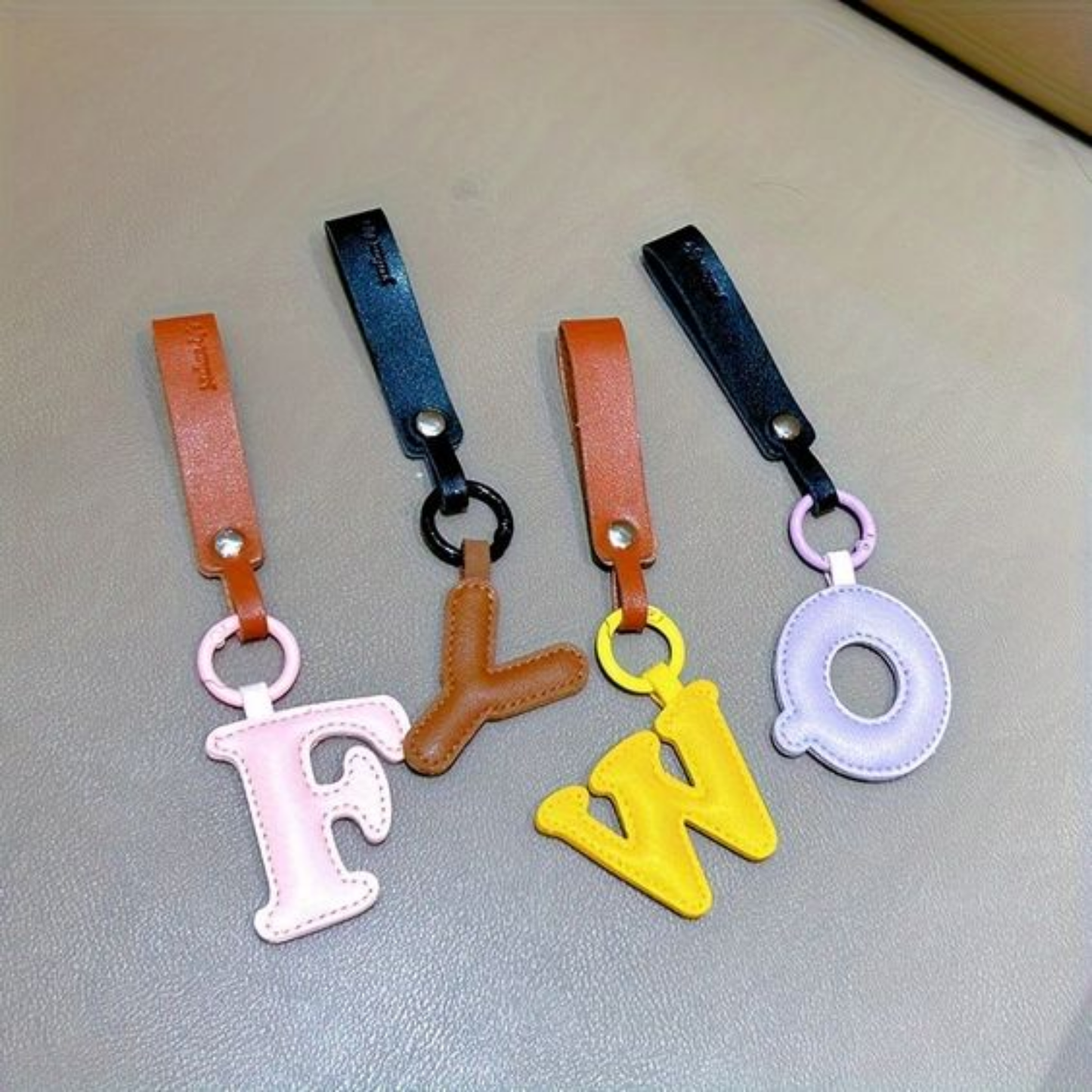 Letter Shaped Keychain