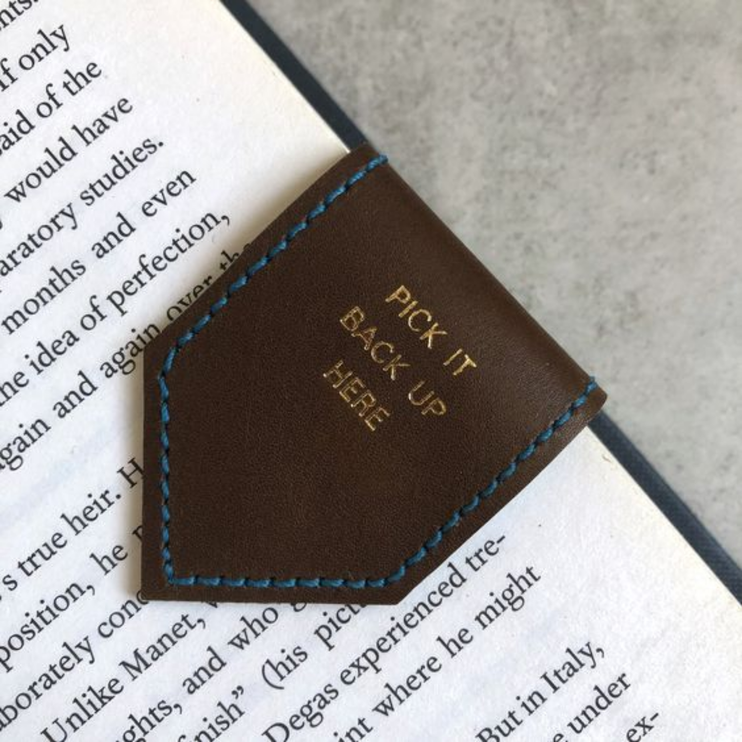Magnetic Bookmark Custom Leather Bookmark