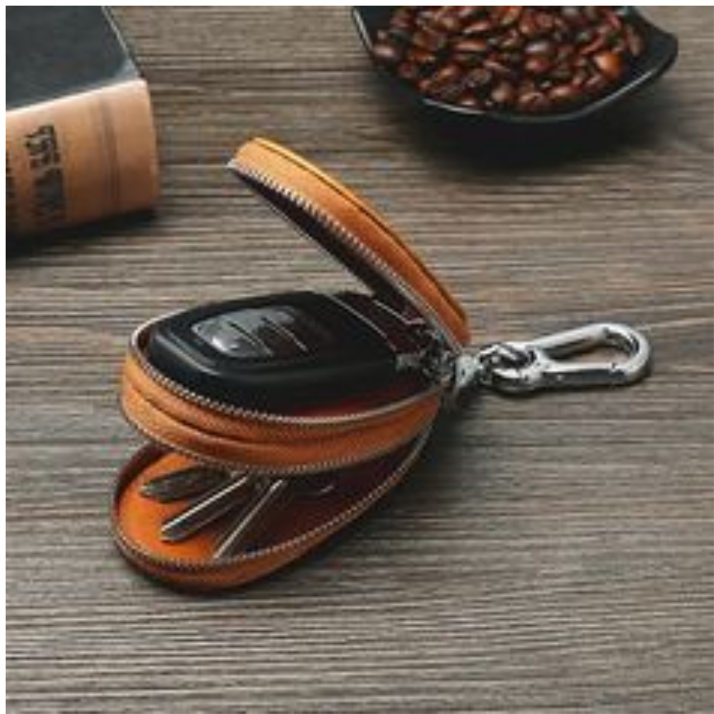 Double Zipper Car Key holder