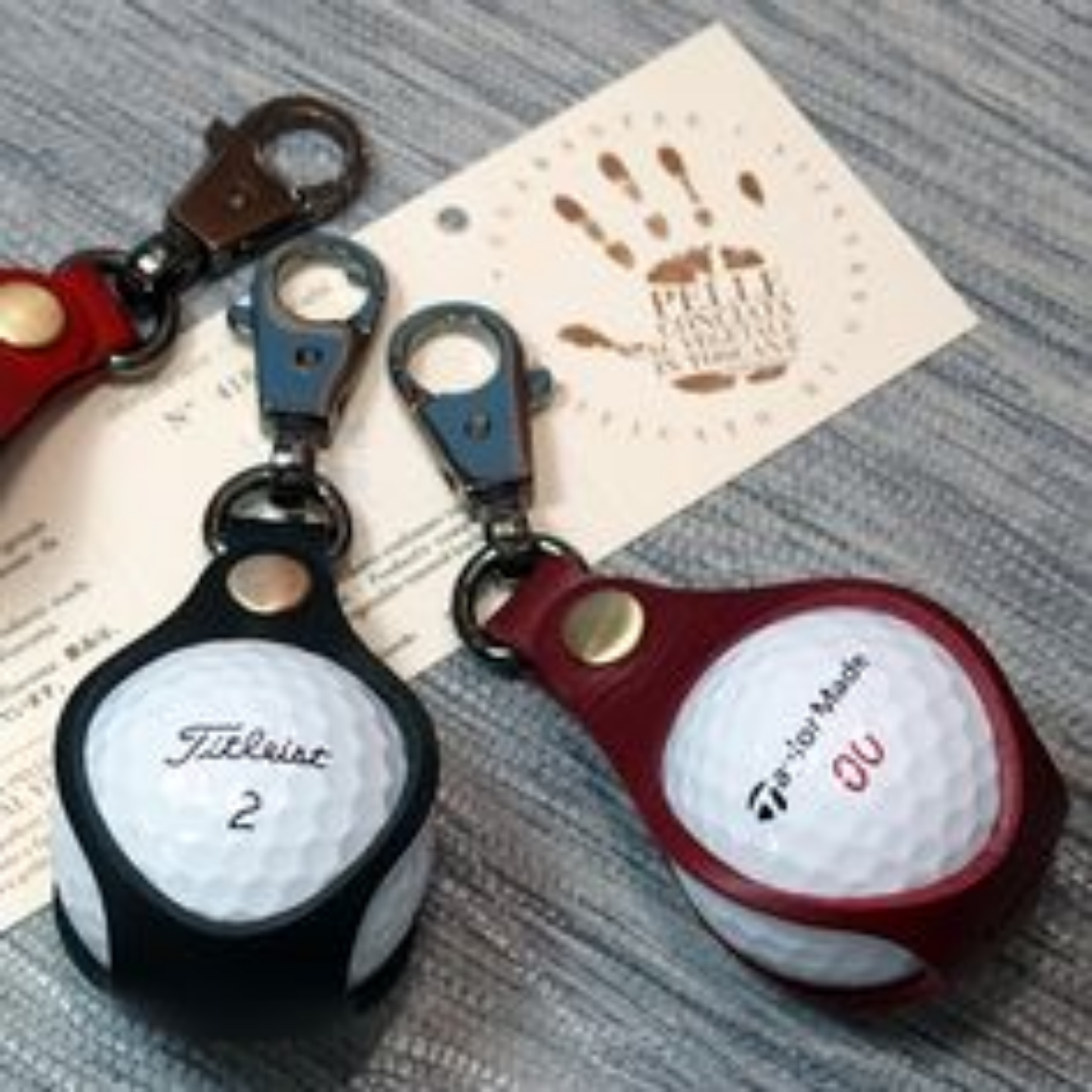 Leather Golf Ball holder