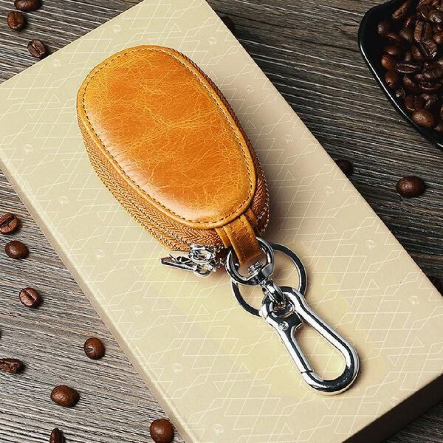 Double Zipper Car Key holder