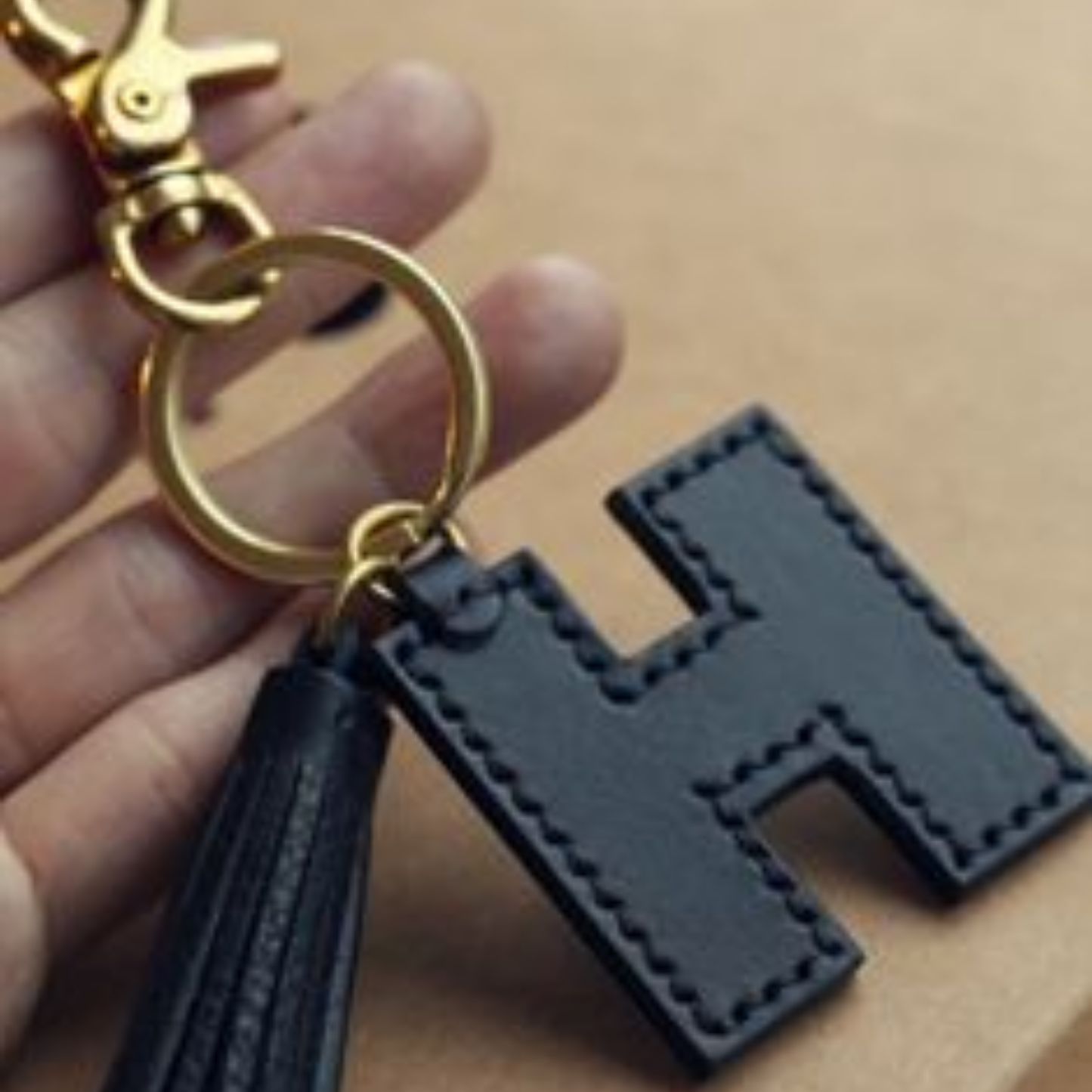 Letter Shaped Keychain