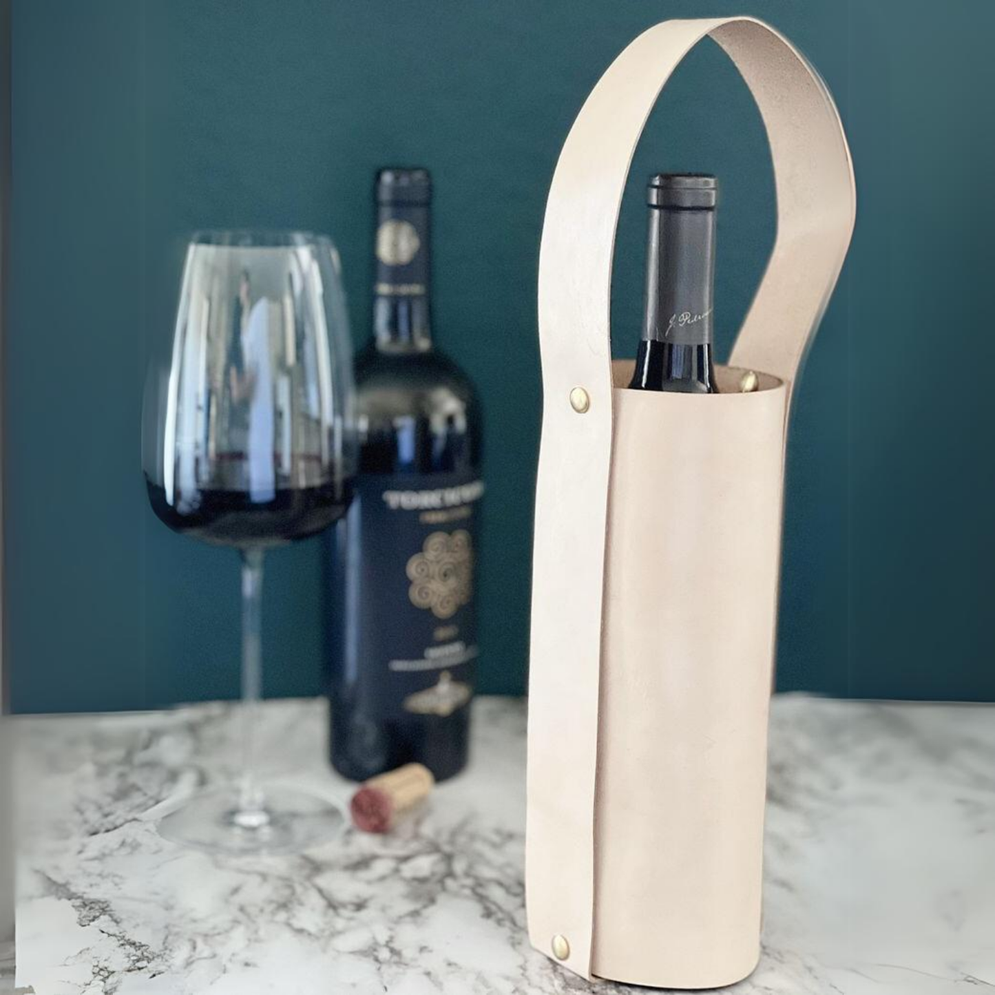 Leather Wine Bottle Carrier
