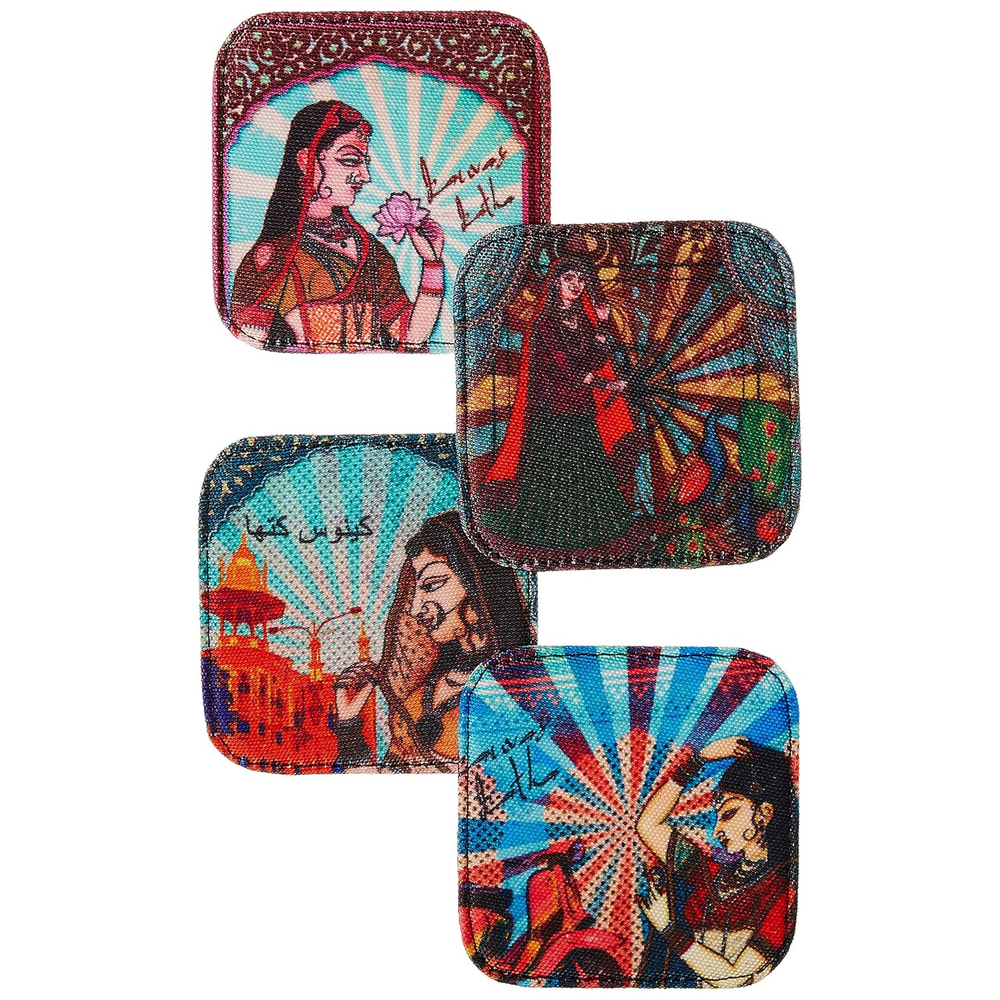 Digital Printed Table Coaster 4-Pieces