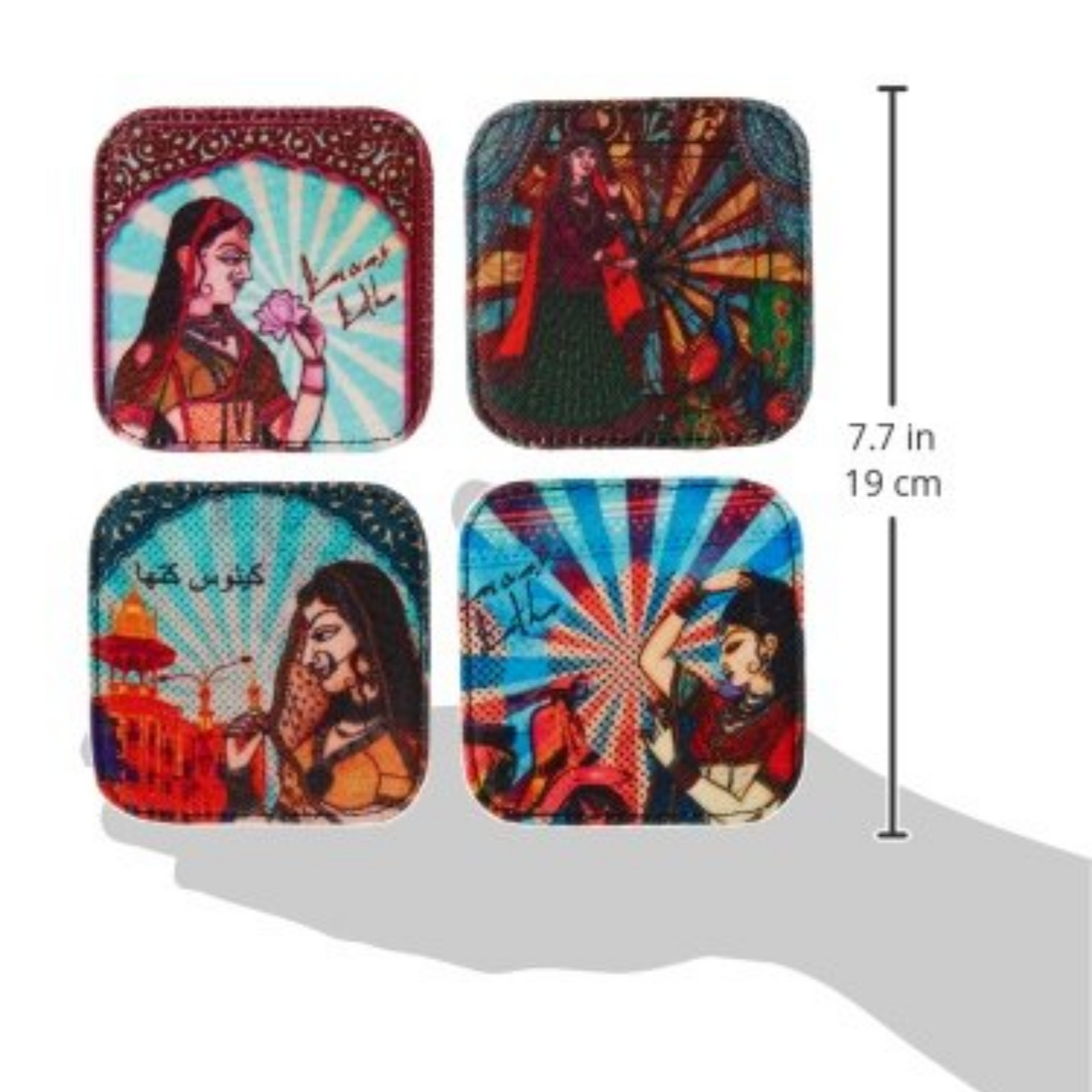 Digital Printed Table Coaster 4-Pieces