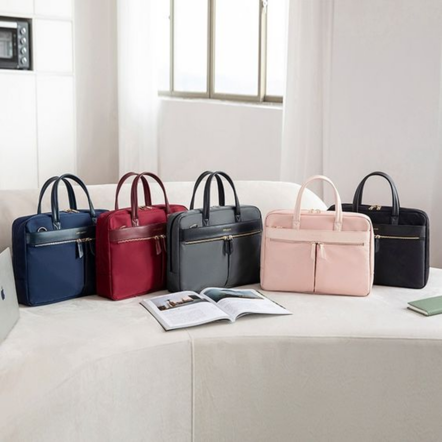 Laptop Briefcase Business Document Organizer Bag