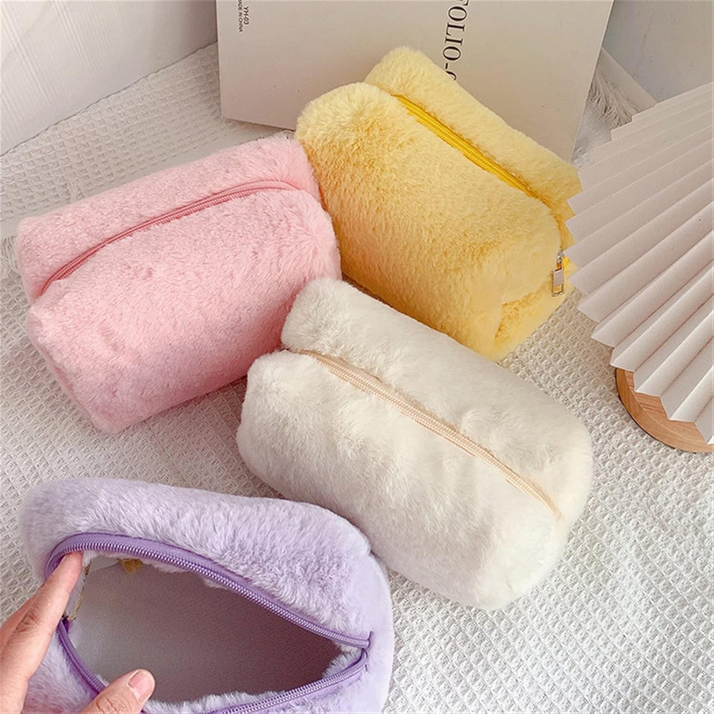 Fluffy Cosmetic Makeup Storage Bag