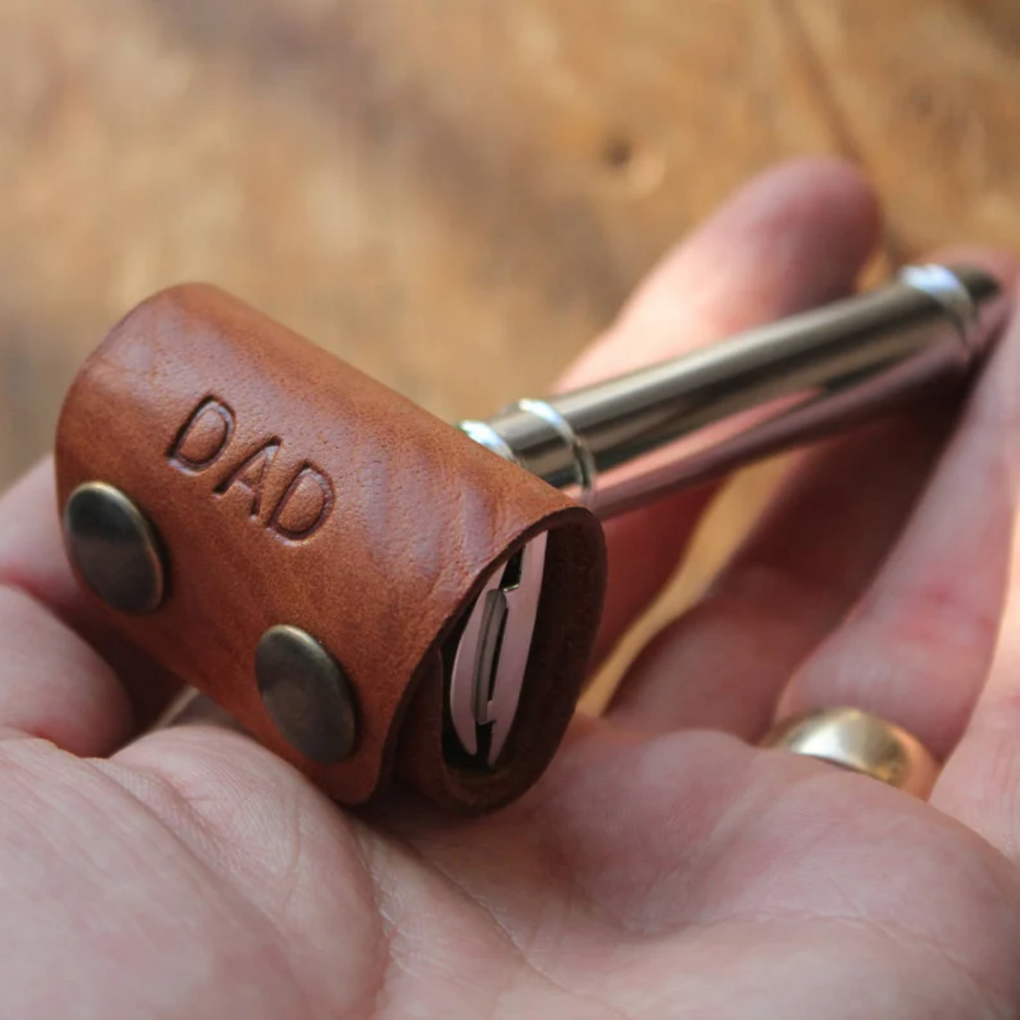 Leather Razor Cover