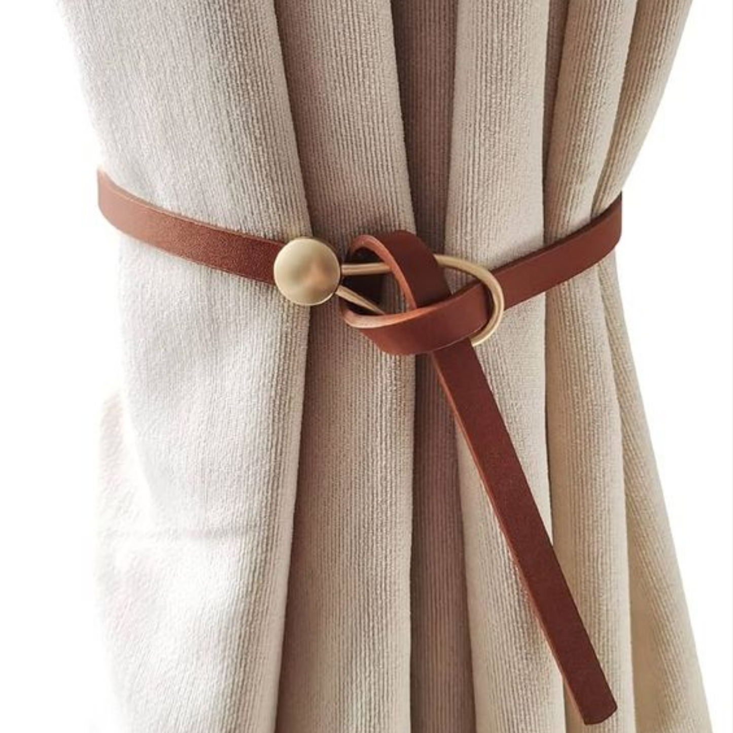 Leather Curtain Rope Tiebacks