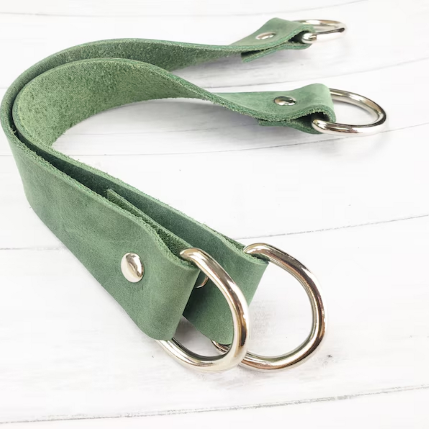 Leather curtain tie backs