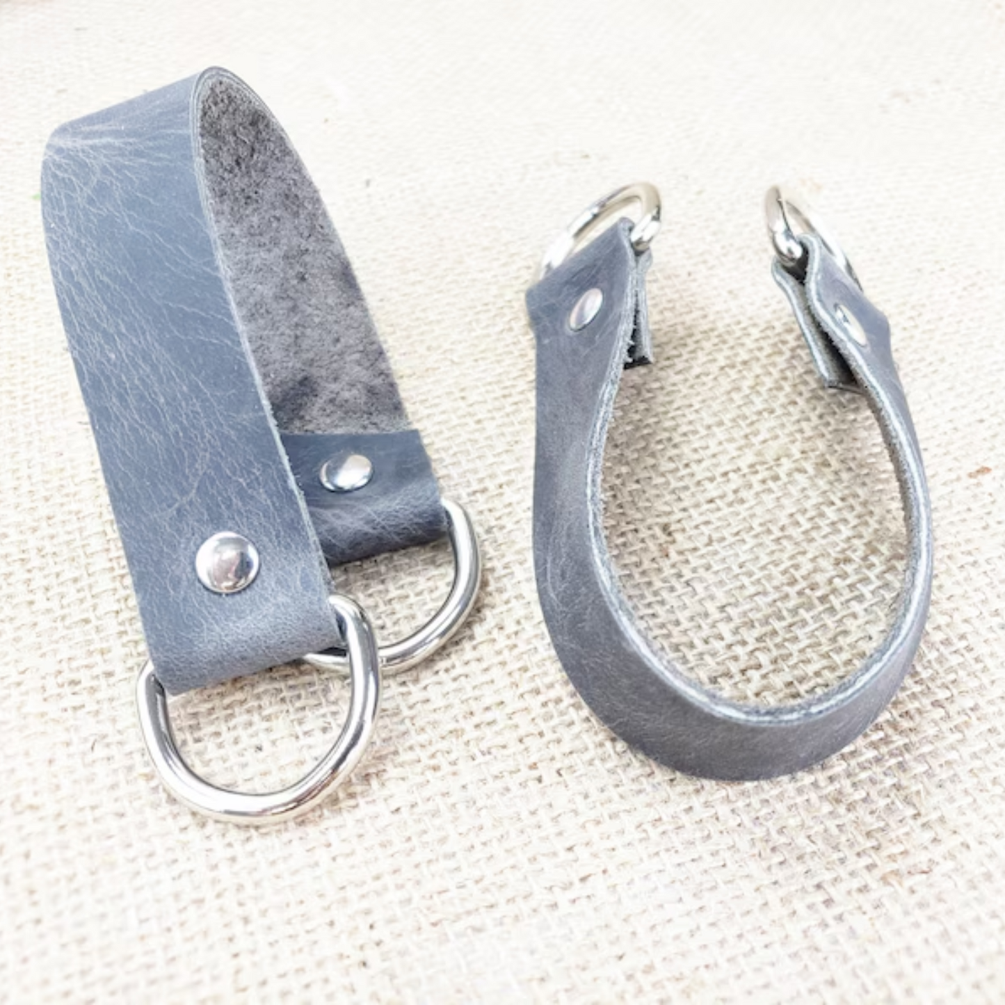 Leather curtain tie backs