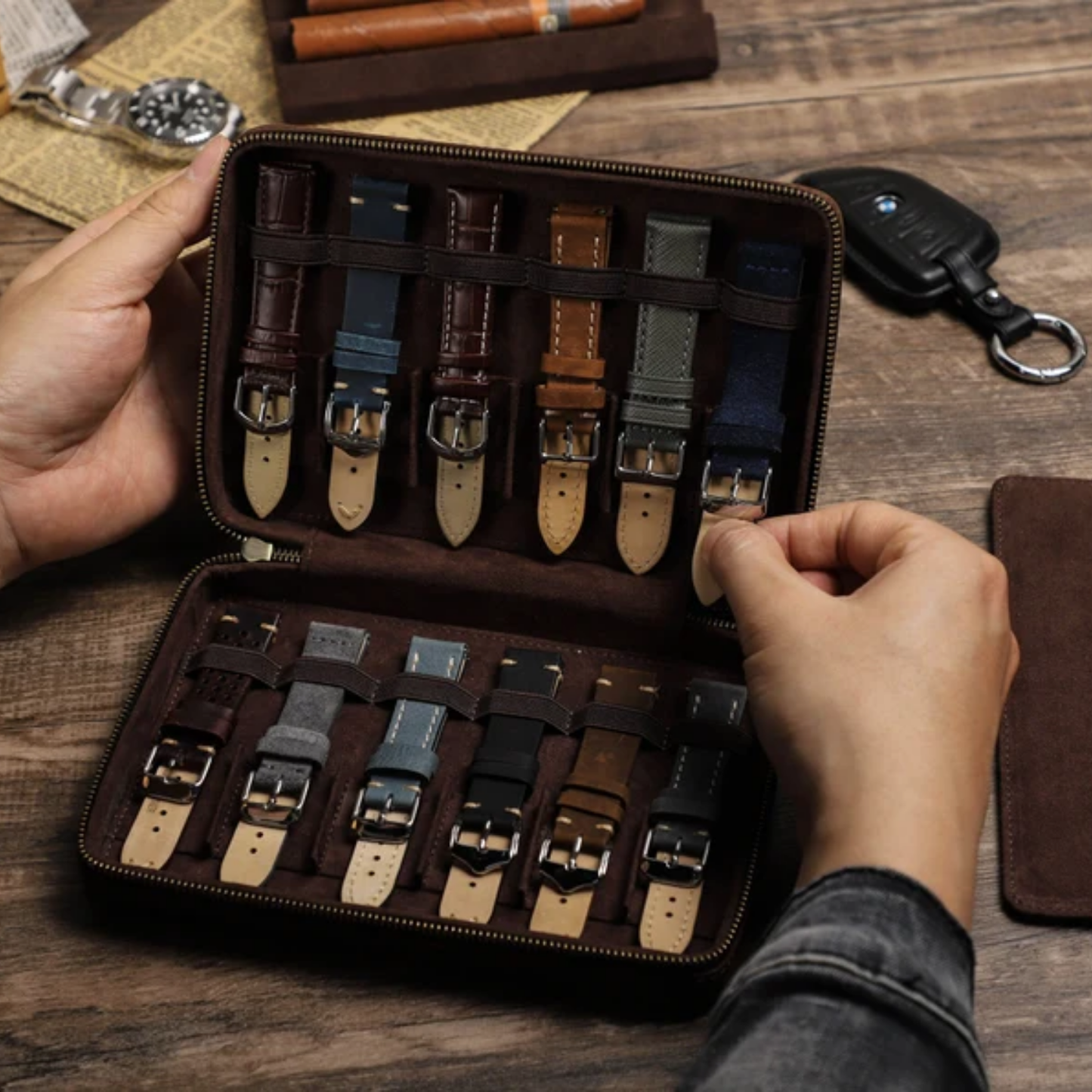 Leather Watch Strap Box