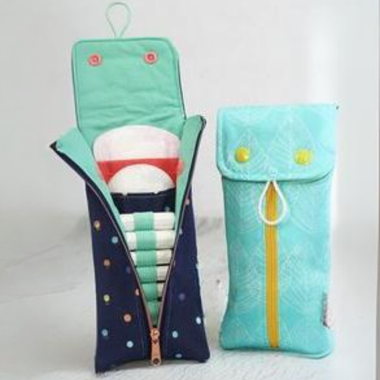 Pouch for panty liners and tampons