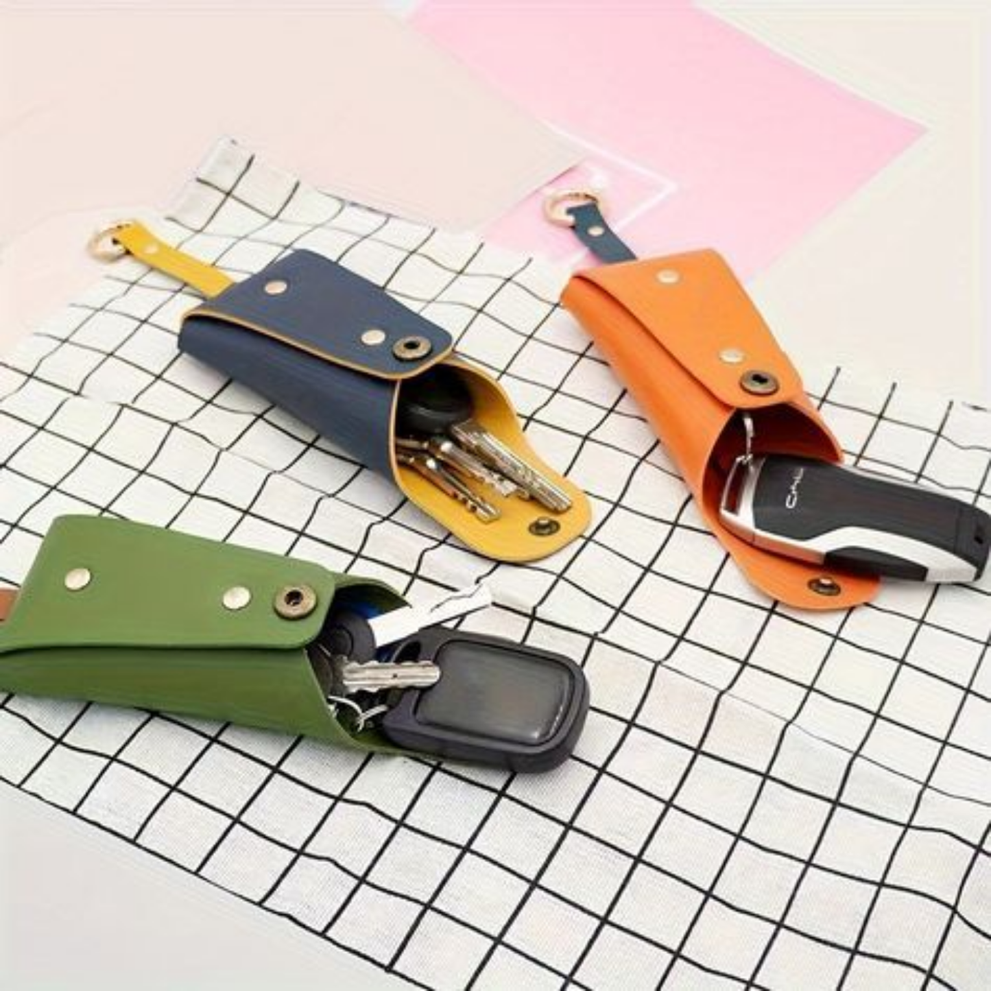 Unisex PU Leather Key Holder