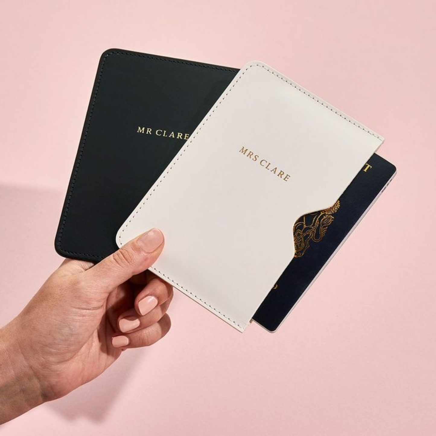 Slim Leather Passport Holder