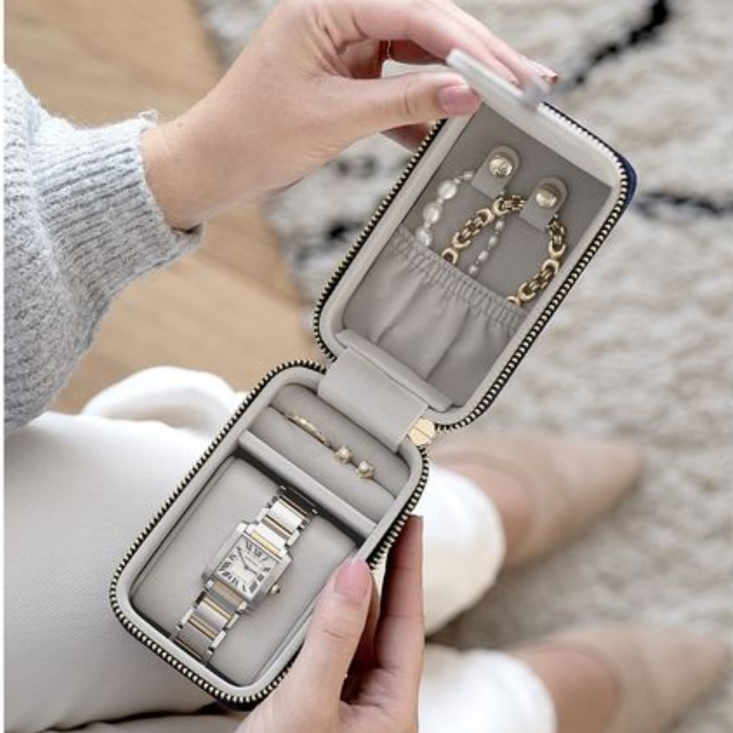 Earring Ring and Necklace Storage Bag