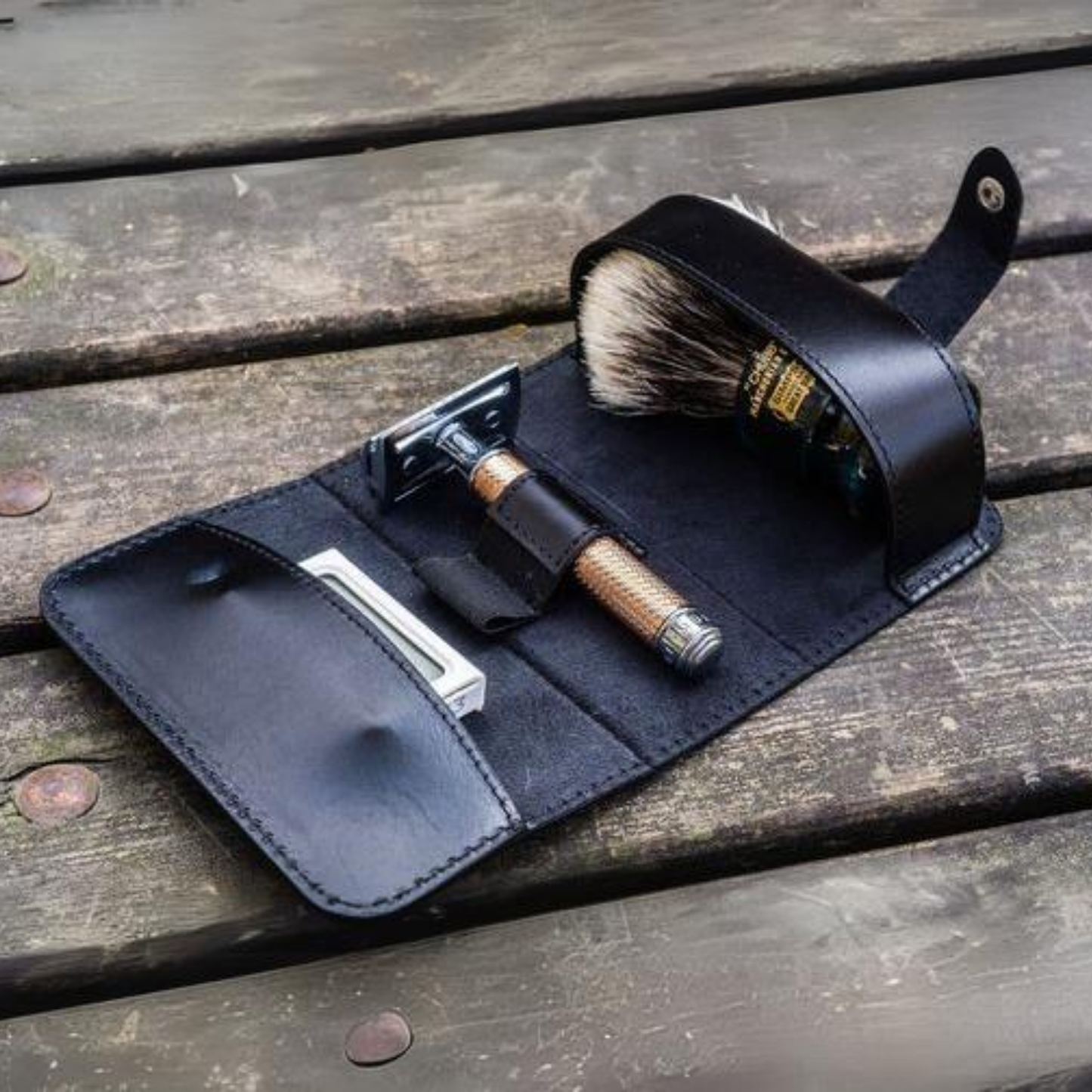 Leather Shaving Kit Bags