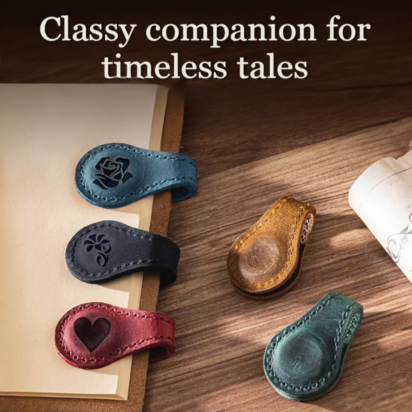 Magnetic Bookmark Custom Leather Bookmark