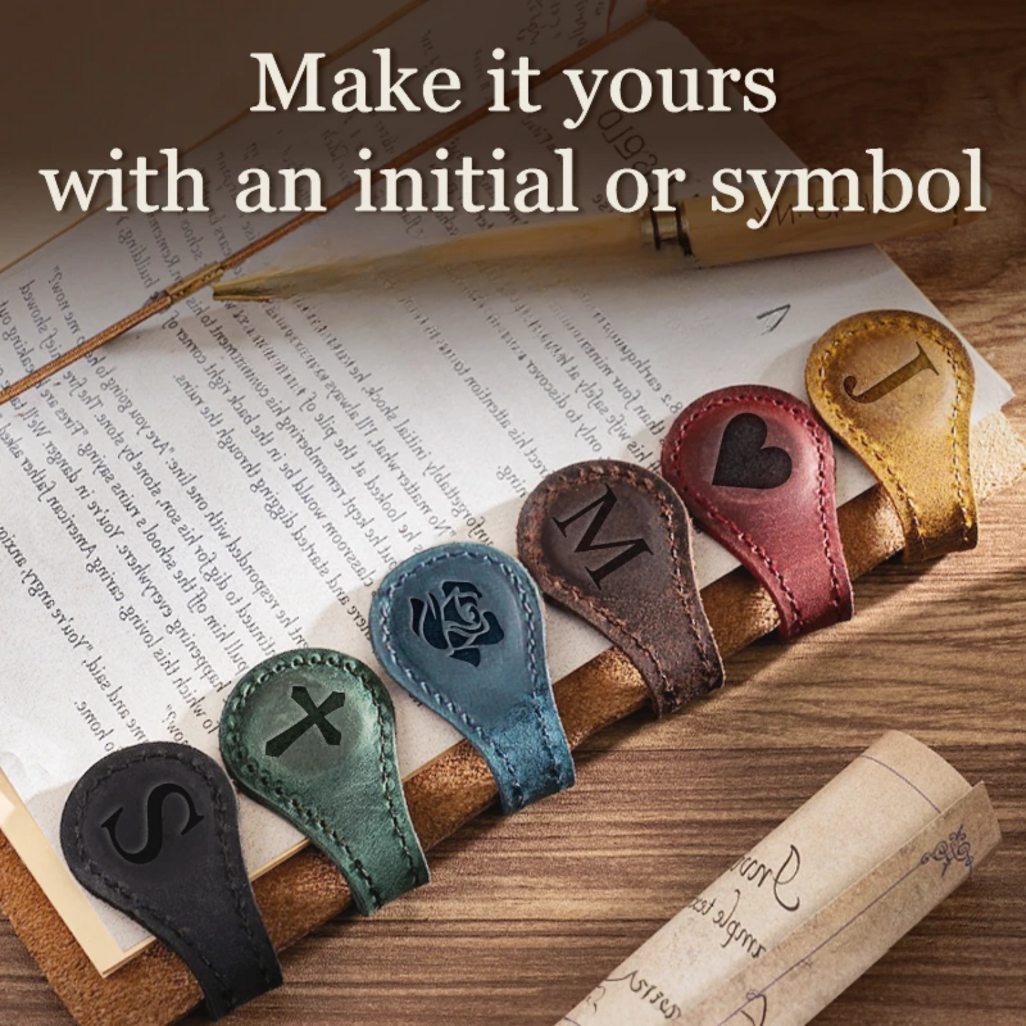 Magnetic Bookmark Custom Leather Bookmark