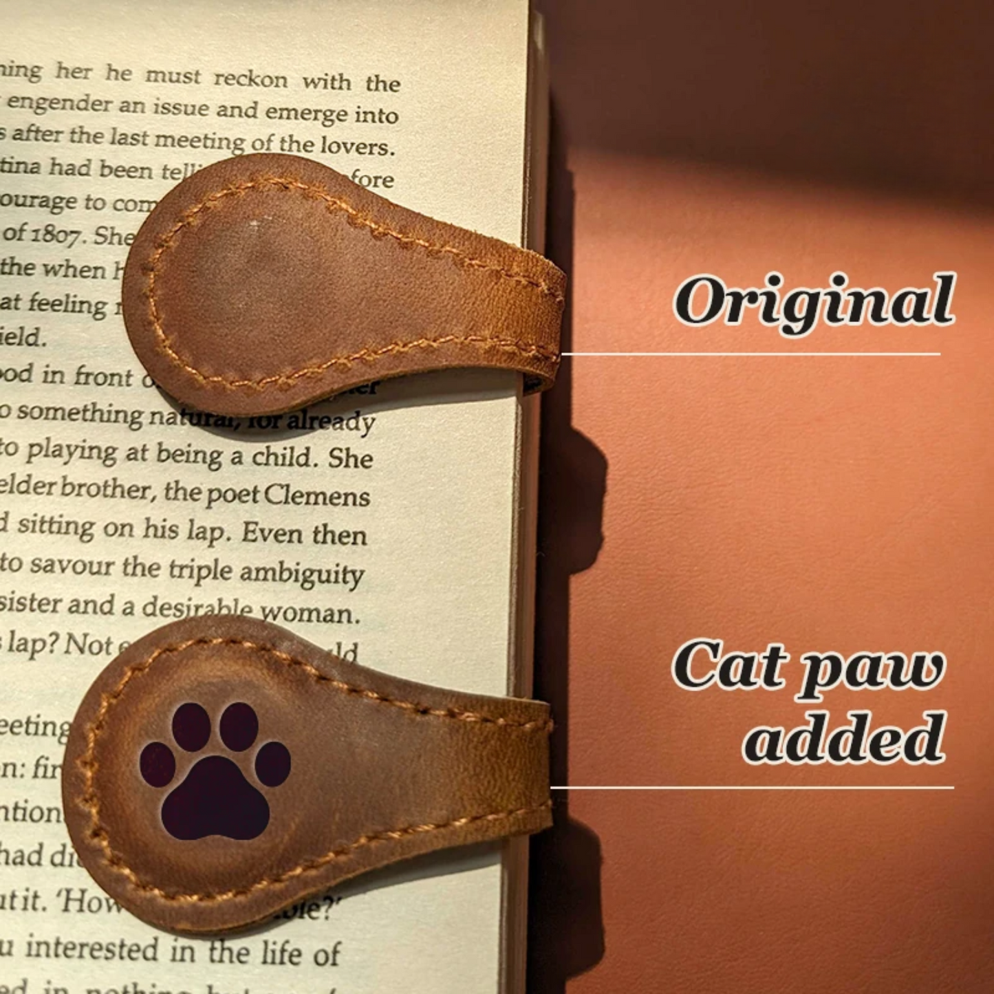 Magnetic Bookmark Custom Leather Bookmark