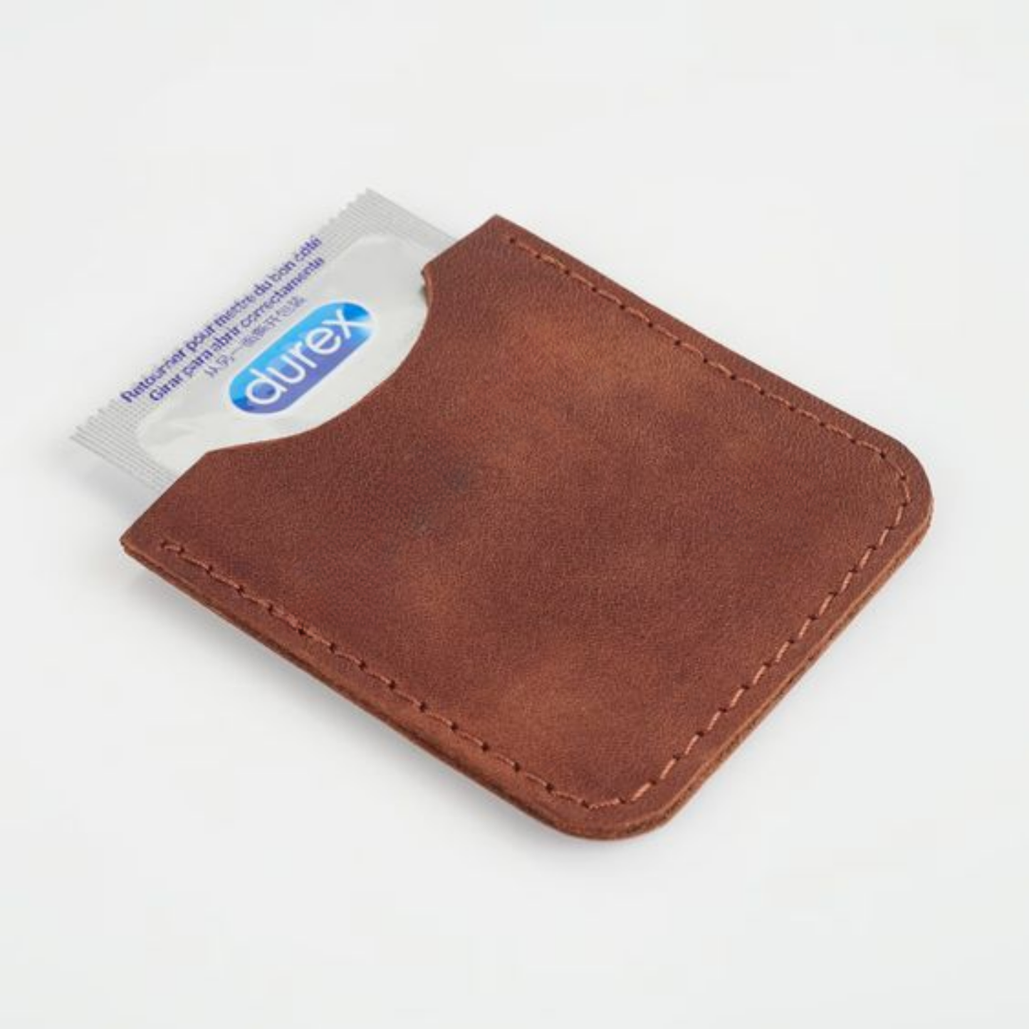 Handcrafted Leather Condom Pouch