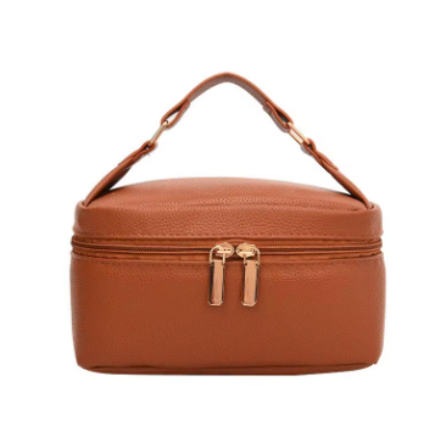 Portable Top Handle Makeup Bag with Organizer