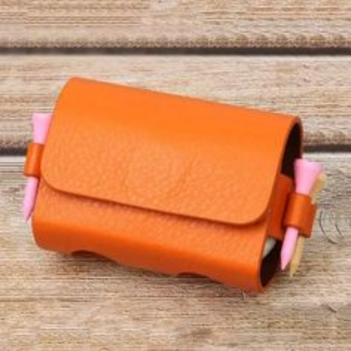 Leather Golf Ball tee pouch holder