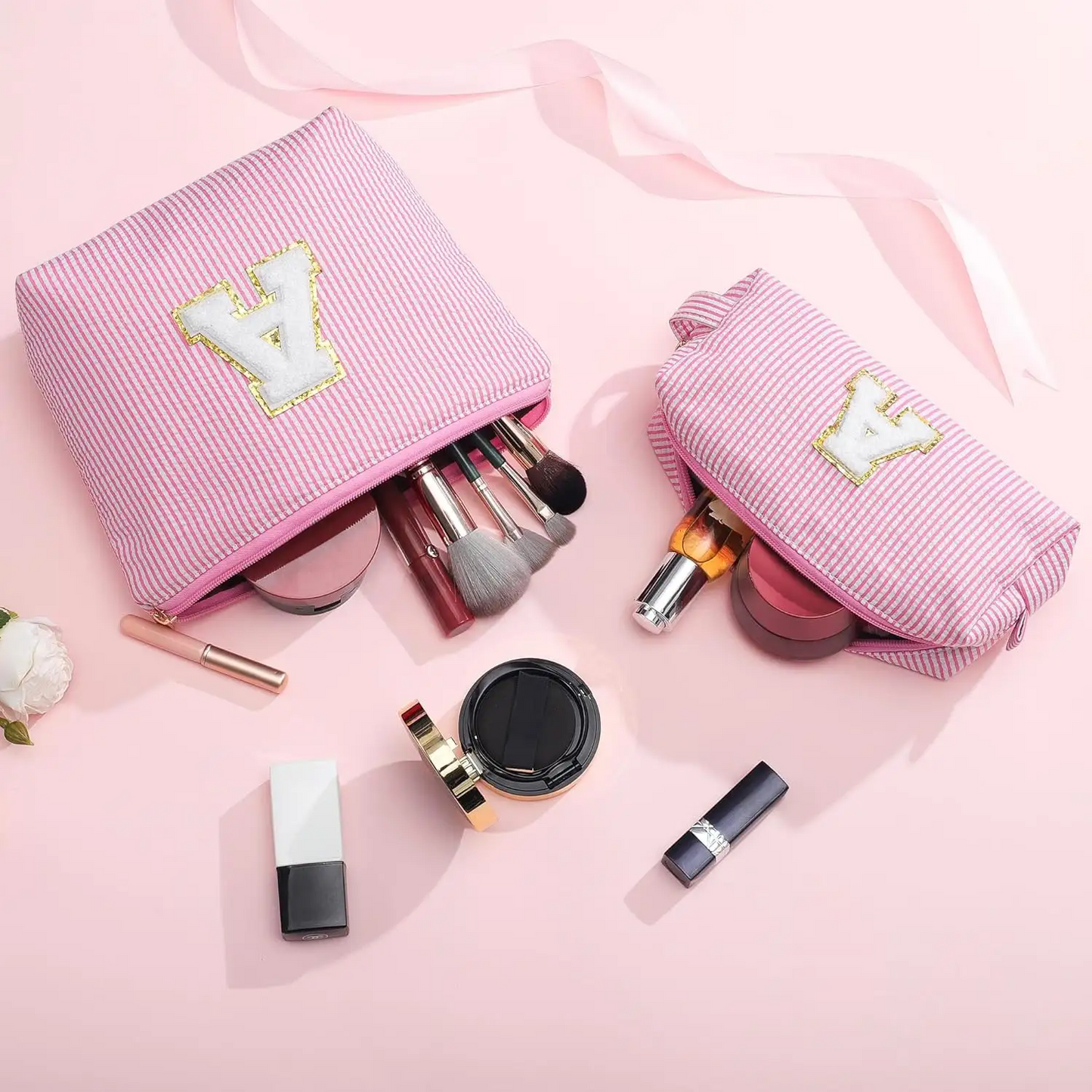 Personalized Initial Makeup Bag