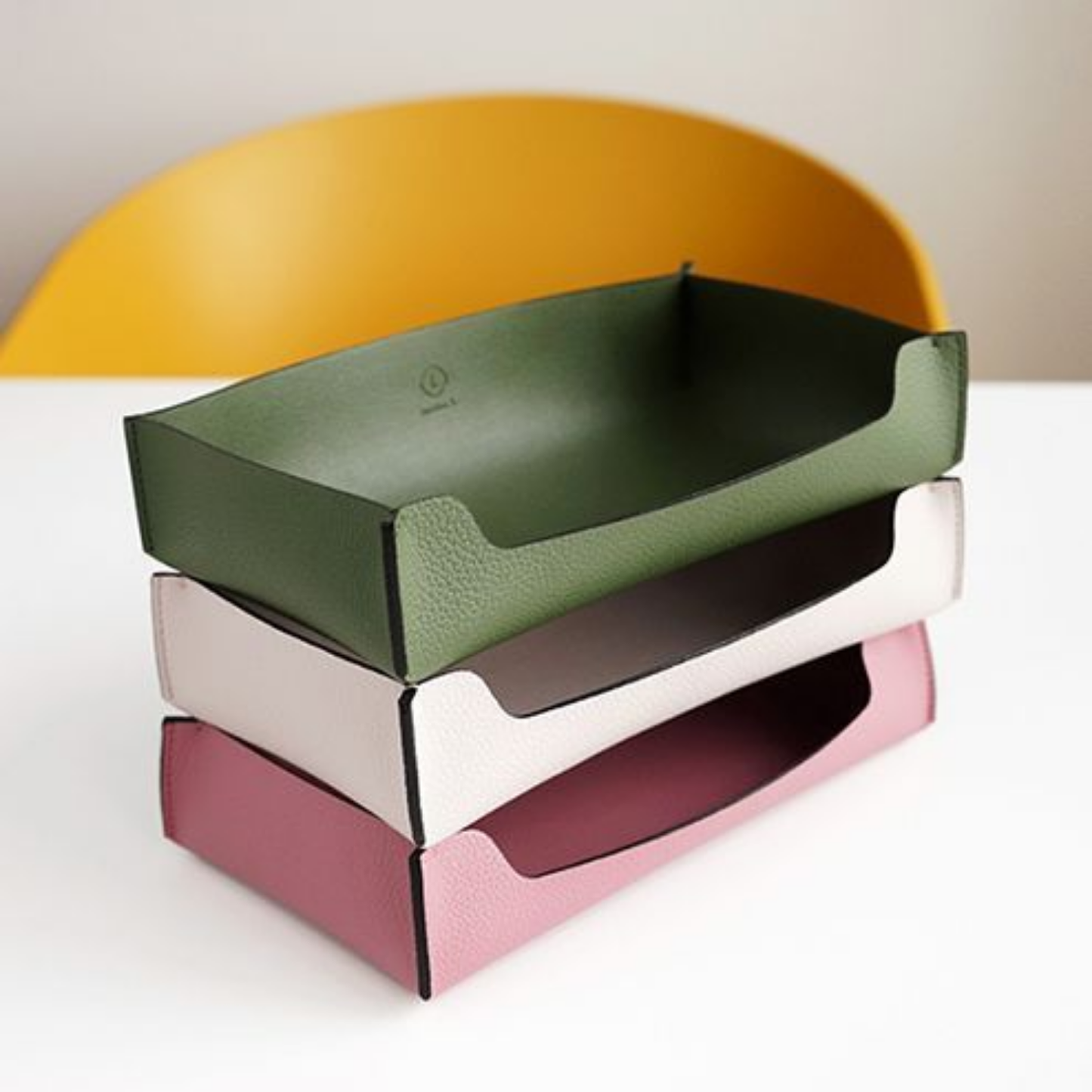 Rectangular Leather Tray
