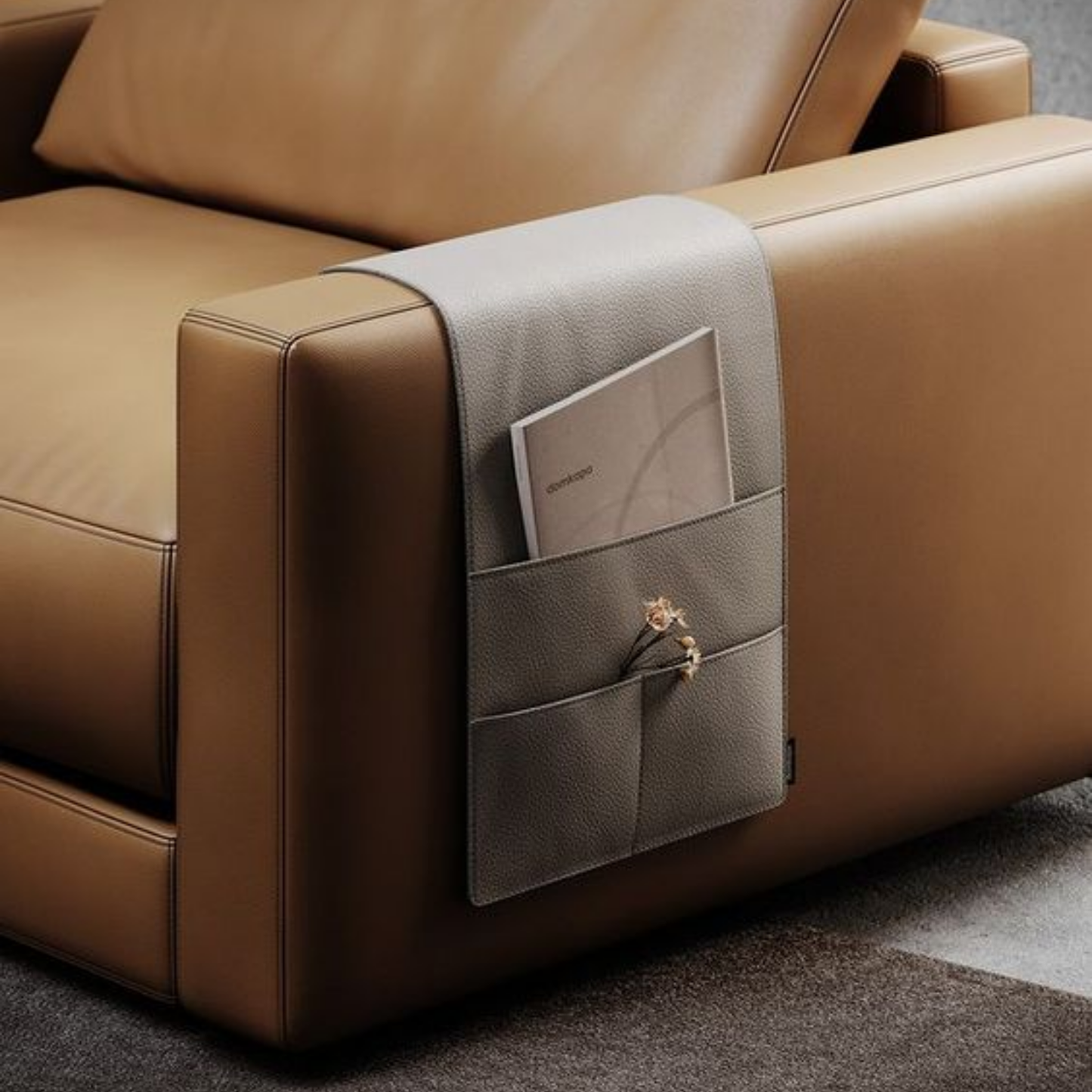 Leather Sofa Armrest Organizer