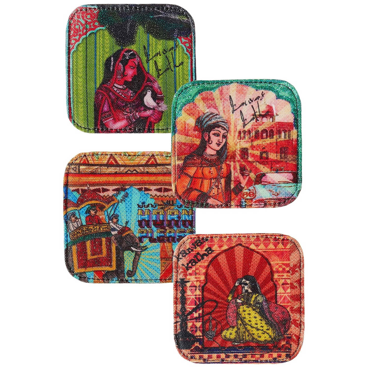 Digital Printed Table Coaster 4-Pieces