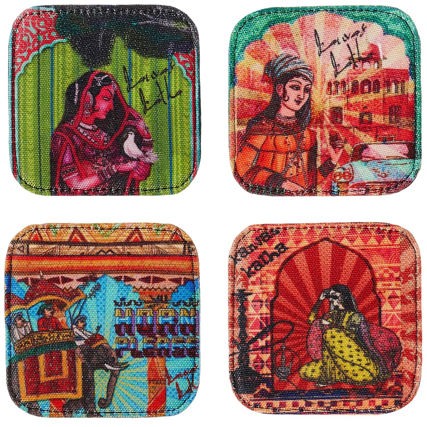Digital Printed Table Coaster 4-Pieces