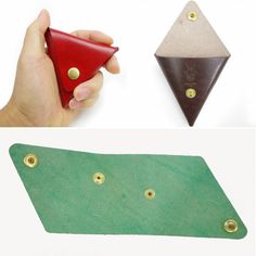 Leathercraft Triangle Coin Pouch
