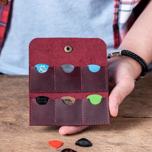 Leather Guitar Pick Holder