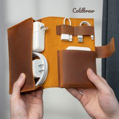 Leather cable organizer