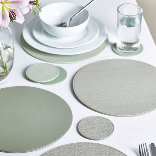 Leather Coasters and place mats set