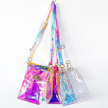 Holographic Transparent Crossbody Bag