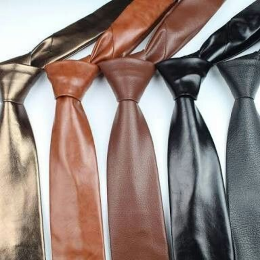 Leather Neckties